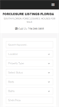 Mobile Screenshot of foreclosurelistingsflorida.com